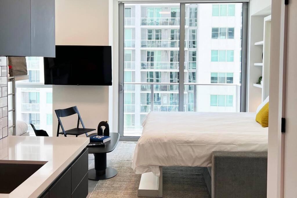 Stylish Modern Downtown Studio Free Parking Apartment Miami Luaran gambar