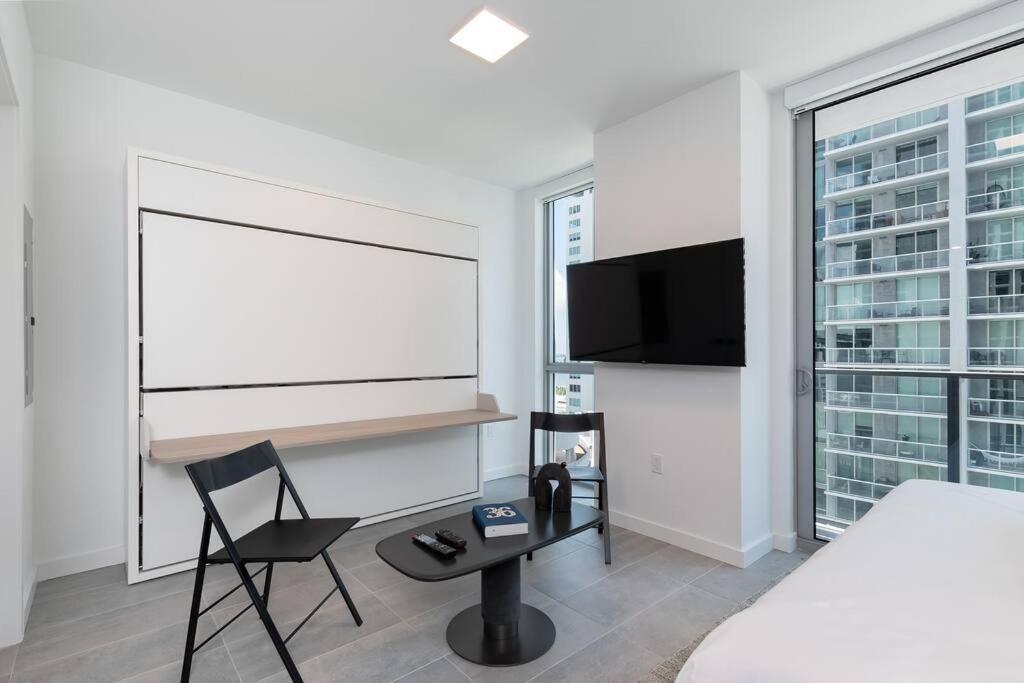 Stylish Modern Downtown Studio Free Parking Apartment Miami Luaran gambar