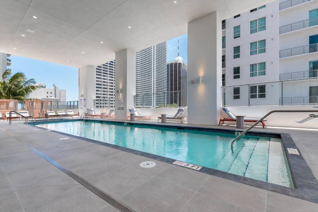 Stylish Modern Downtown Studio Free Parking Apartment Miami Luaran gambar