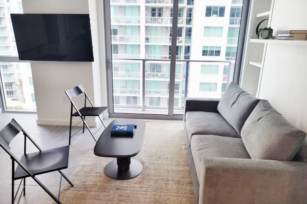 Stylish Modern Downtown Studio Free Parking Apartment Miami Luaran gambar