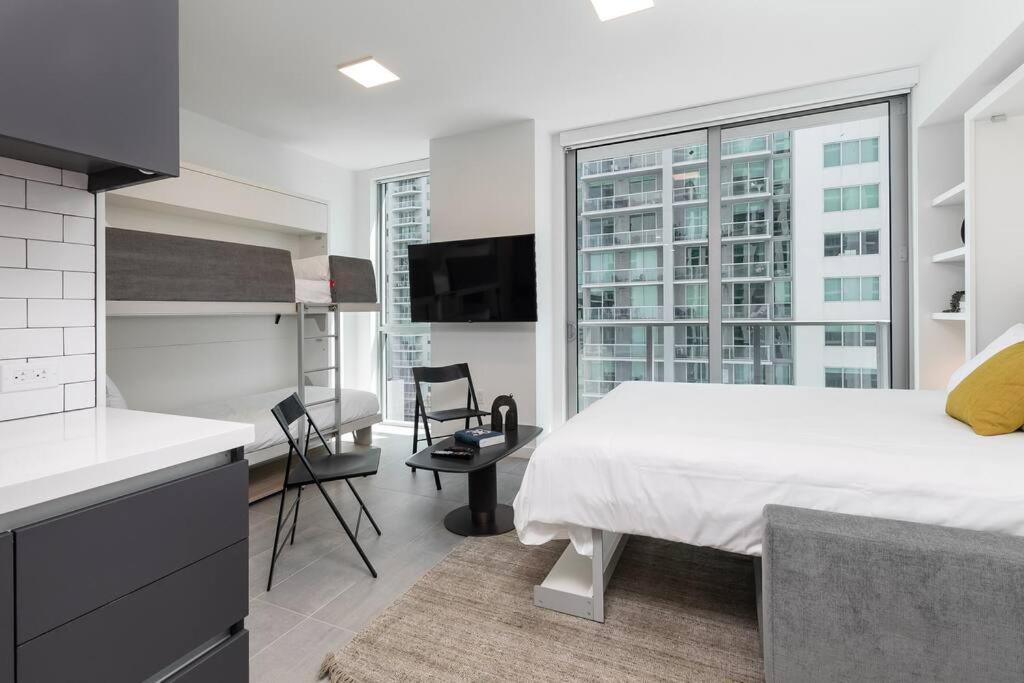 Stylish Modern Downtown Studio Free Parking Apartment Miami Luaran gambar